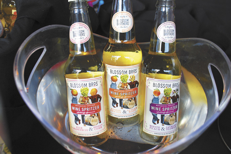 Blossom Bros wine spritzer bottles on ice at Feast Portland