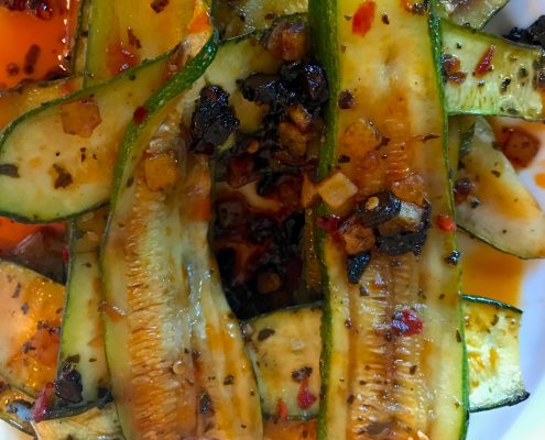 Zucchini a la Otto plated